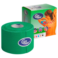 фото Кинезио тейп CureTape Green, 5 см x 5 м в интернет-магазине спортивных товаров МЯЧИКИ