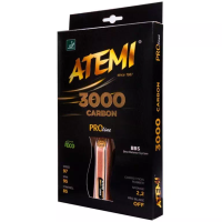 фото Ракетка для настольного тенниса ATEMI 3000 Pro Carbon в интернет-магазине спортивных товаров МЯЧИКИ