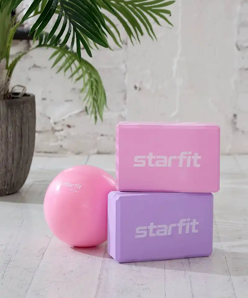фото Мяч для пилатеса STARFIT GB-902 20 см, розовый пастель в интернет-магазине спортивных товаров МЯЧИКИ