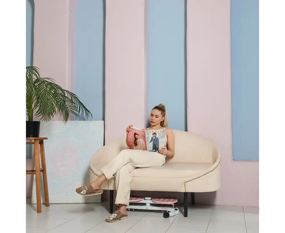 фото Фитнес платформа /горнолыжный тренажёр DFC "Twister Bow" с эспандерами в интернет-магазине спортивных товаров МЯЧИКИ