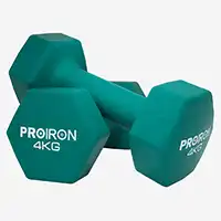 фото Proiron Гантели неопреновые гексагональные 2шт по 4кг, арт. Г2040НГ в интернет-магазине спортивных товаров МЯЧИКИ