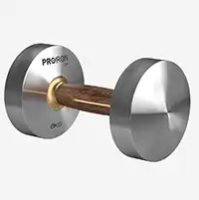фото Proiron Гантель из нержавеющей стали и орехового дерева 8 кг, арт. Г1080НО в интернет-магазине спортивных товаров МЯЧИКИ