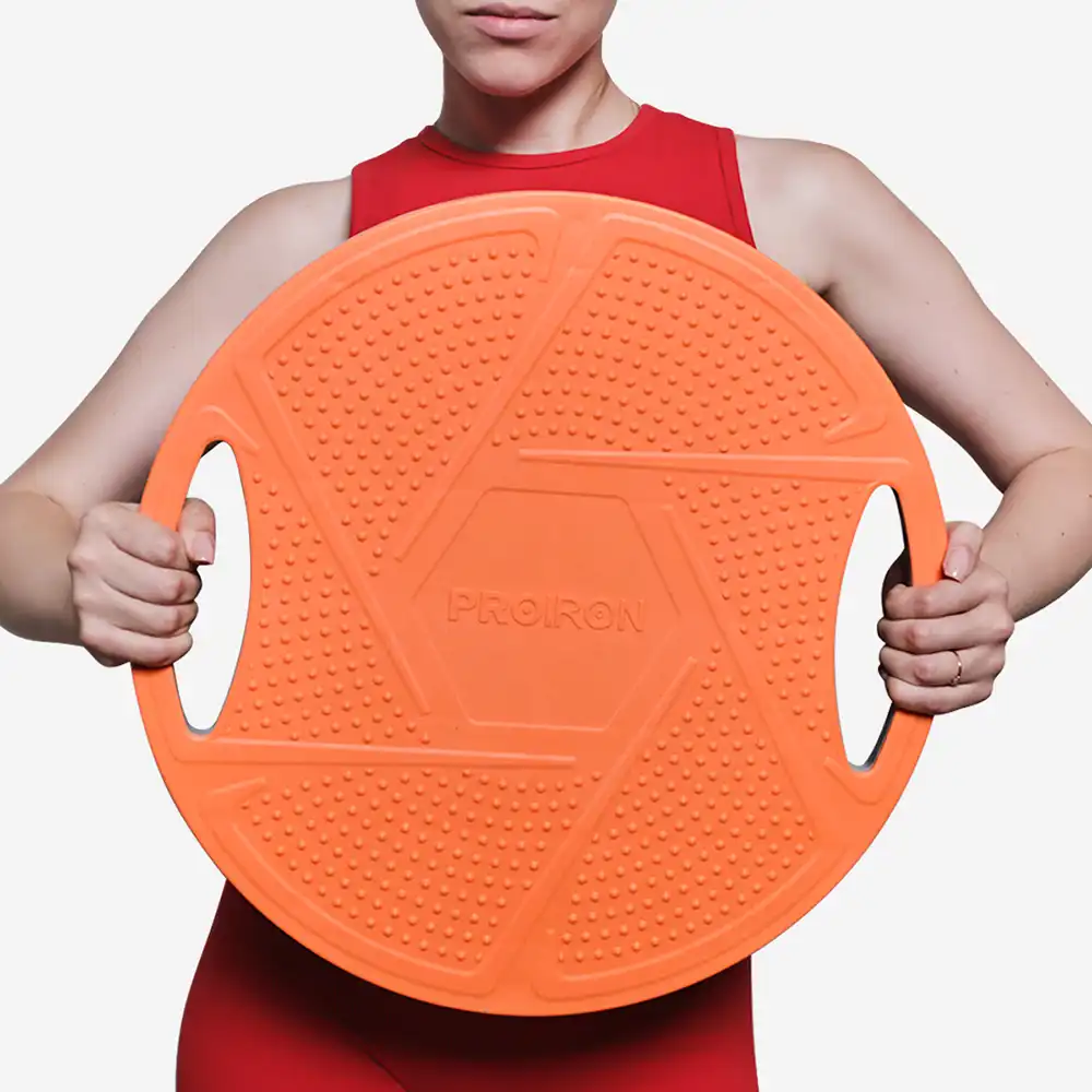 фото Диск балансировочный Proiron 41,5х41,5х8,5cm, оранжевый, арт. ДБ001 в интернет-магазине спортивных товаров МЯЧИКИ
