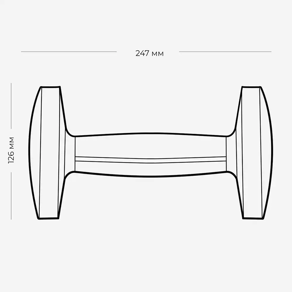 фото Proiron Гантель из нержавеющей стали и орехового дерева 10 кг, арт. Г1100НО в интернет-магазине спортивных товаров МЯЧИКИ