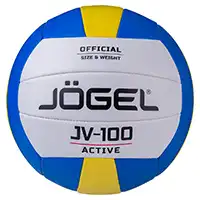 фото Мяч волейбольный Jögel JV-100, синий/желтый