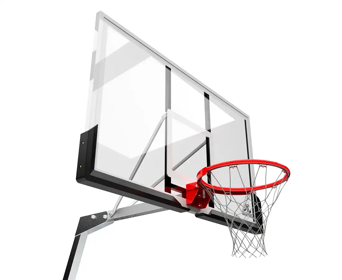 фото Баскетбольная мобильная стойка DFC STAND60SG 152x90CM поликарбонат в интернет-магазине спортивных товаров МЯЧИКИ