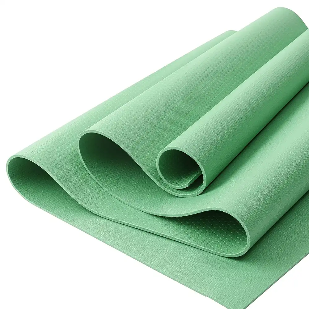 фото Коврик для йоги и фитнеса высокой плотности FM-103 PVC HD, 183x61x0,4 см, зеленый чай в интернет-магазине спортивных товаров МЯЧИКИ