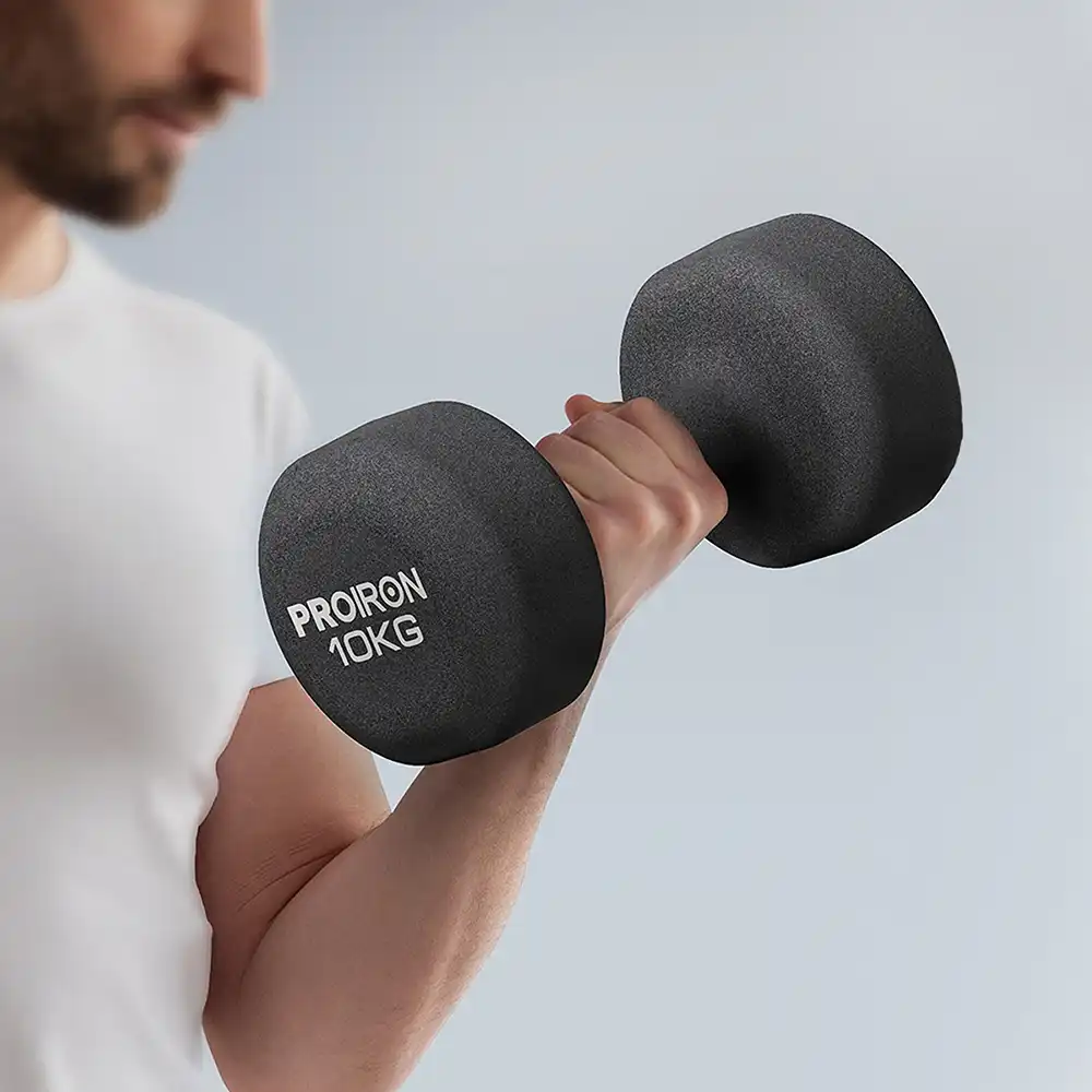 фото Proiron Гантели неопреновые 2шт по 10кг, арт. Г2100НЕО в интернет-магазине спортивных товаров МЯЧИКИ