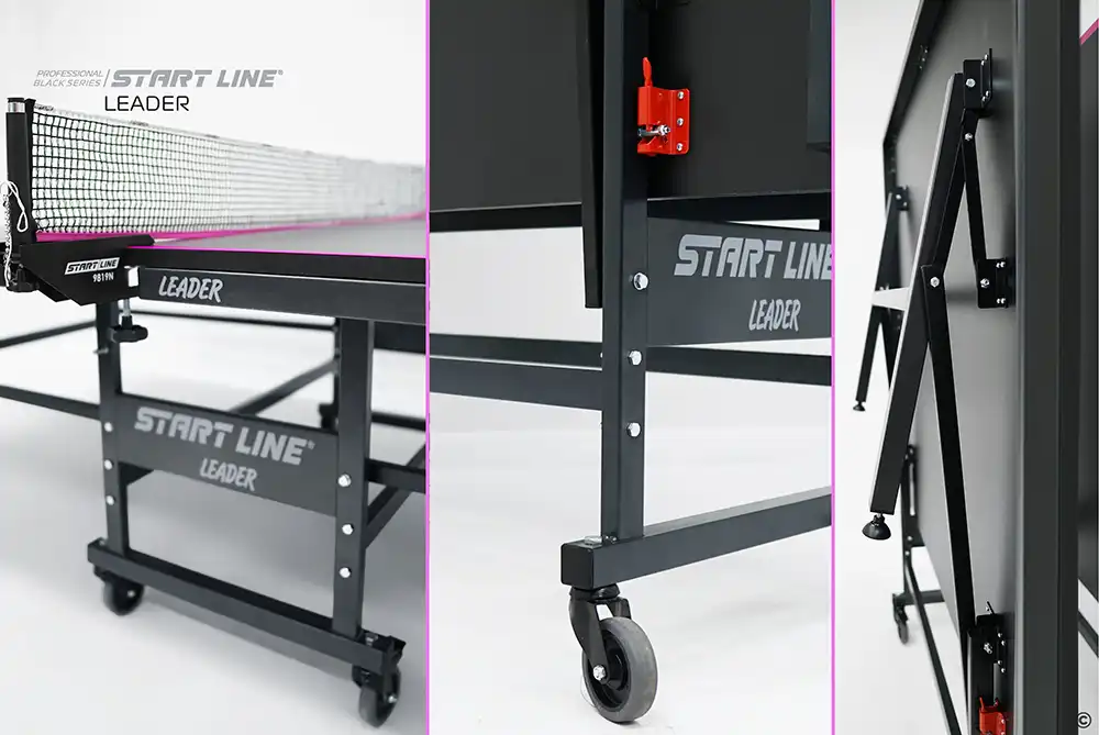 фото Стол теннисный Leader Black в интернет-магазине спортивных товаров МЯЧИКИ