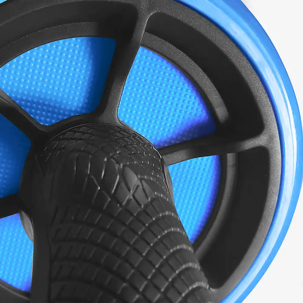 фото Ролик для пресса Proiron инерционный с ковриком, серо-голубой, арт. РПИ01 в интернет-магазине спортивных товаров МЯЧИКИ