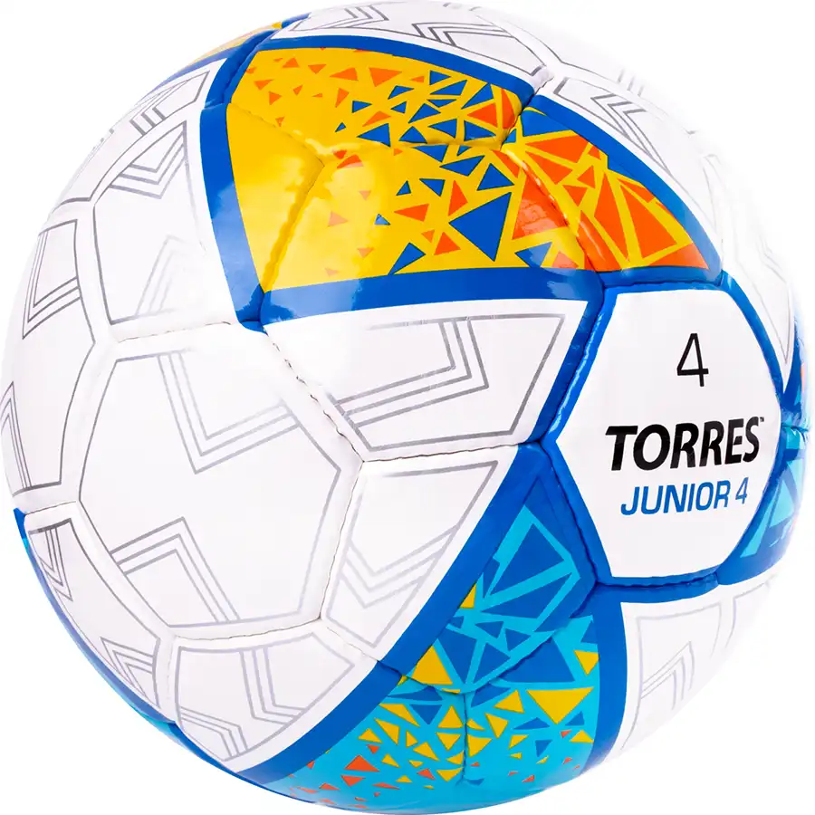 фото Футбольный мяч 4 TORRES Junior-4, бел-жел-гол
