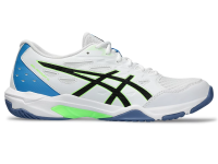 фото Волейбольные кроссовки Asics Gel-Rocket 11, бело-чёрно-синие в интернет-магазине спортивных товаров МЯЧИКИ