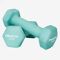 фото Proiron Гантели неопреновые гексагональные 2шт по 1кг, арт. Г2010НГ в интернет-магазине спортивных товаров МЯЧИКИ