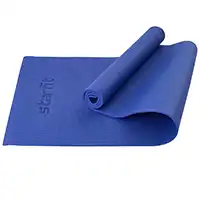 фото Коврик для йоги и фитнеса FM-101, PVC, 183x61x0,8 см, темно-синий в интернет-магазине спортивных товаров МЯЧИКИ