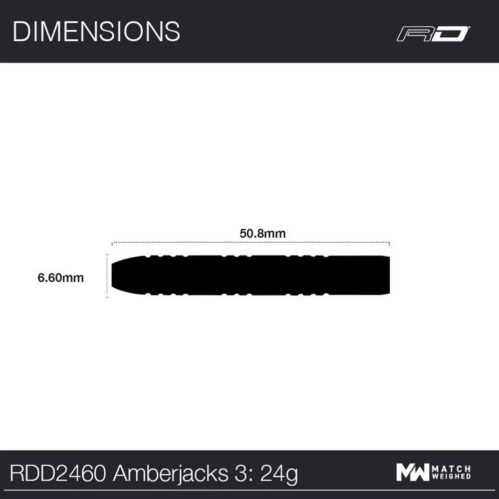 фото Red Dragon Amberjack 3 24gr. 90% вольфрам. Дротики для дартса в интернет-магазине спортивных товаров МЯЧИКИ