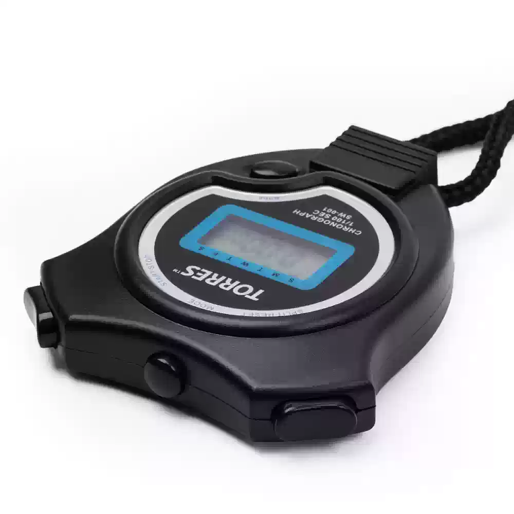 фото Секундомер TORRES Stopwatch, SW-001, часы, будильник, дата, черно-синий  в интернет-магазине спортивных товаров МЯЧИКИ