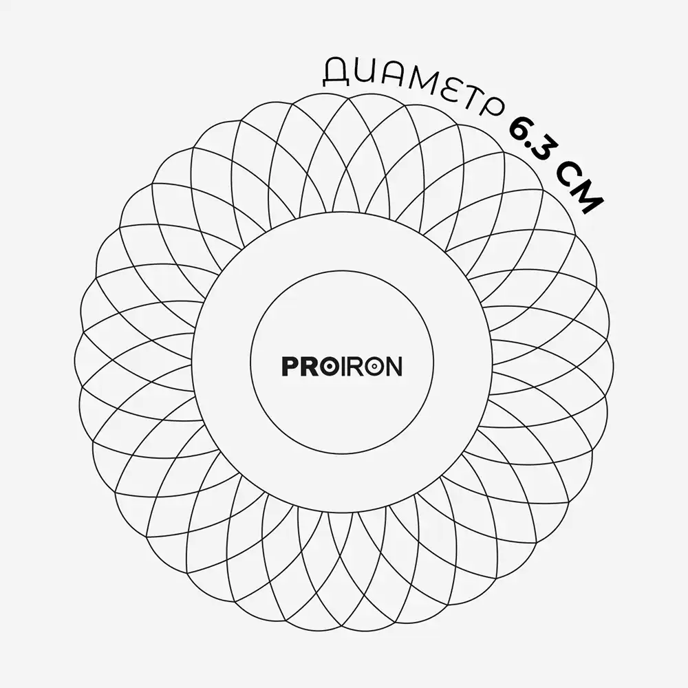 фото Мяч для МФР массажа Proiron 6,3 см, серый, арт. М63СЕР в интернет-магазине спортивных товаров МЯЧИКИ