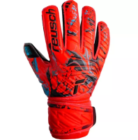 фото Вратарские перчатки REUSCH Attrakt Silver Junior Red в интернет-магазине спортивных товаров МЯЧИКИ