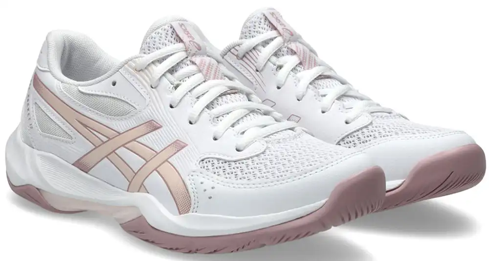фото Волейбольные кроссовки женские Asics Gel-Rocket 12, Белый/Жемчужно-розовый в интернет-магазине спортивных товаров МЯЧИКИ