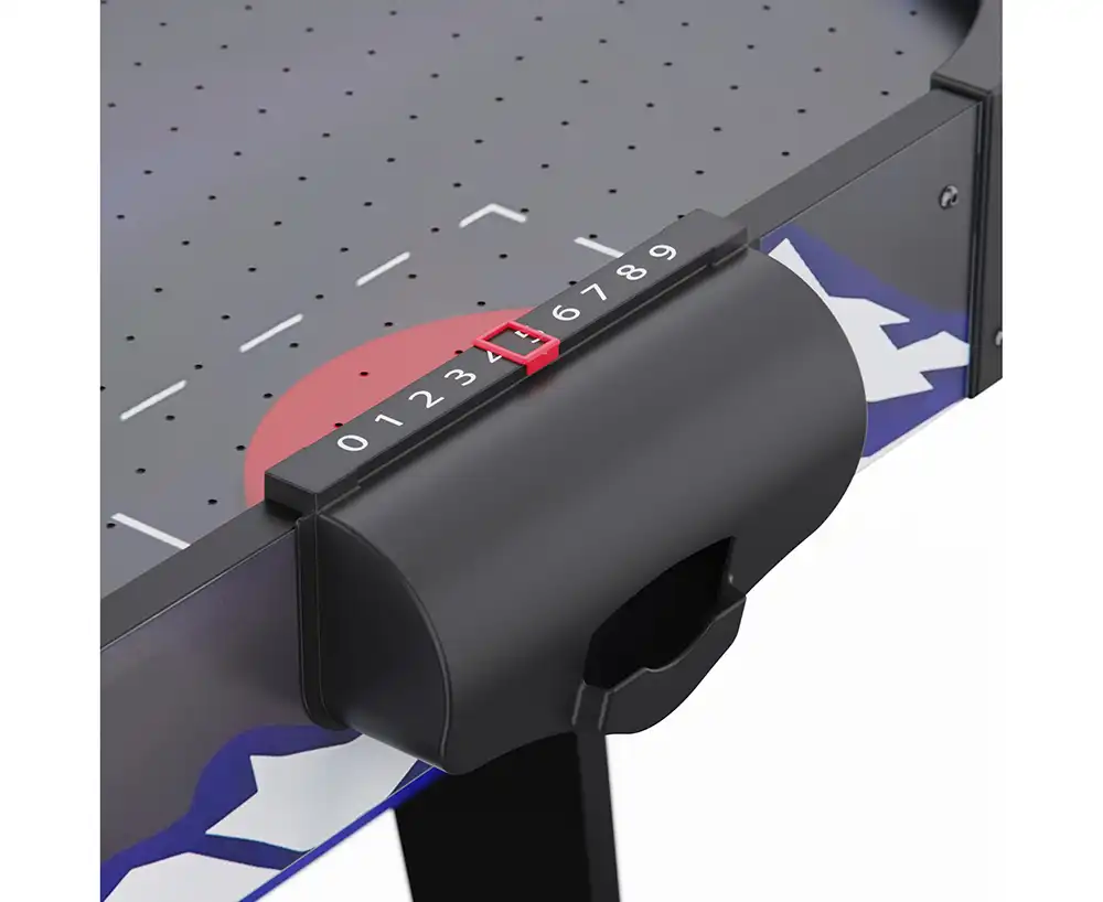 фото Игровой стол – аэрохоккей с подсветкой DFC Championship 53" 135 х 65 см, складной, черный в интернет-магазине спортивных товаров МЯЧИКИ