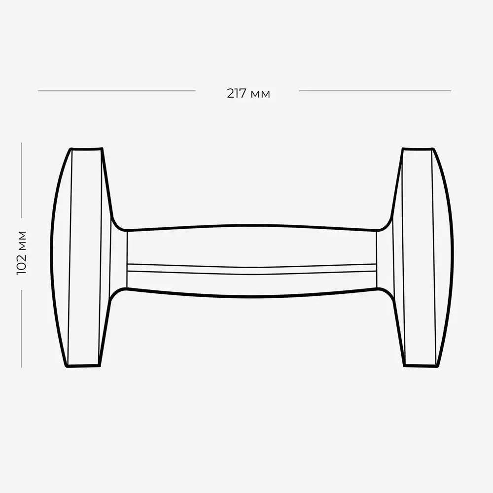 фото Гантель из нержавеющей стали и орехового дерева 5 кг, арт. Г1050НО в интернет-магазине спортивных товаров МЯЧИКИ