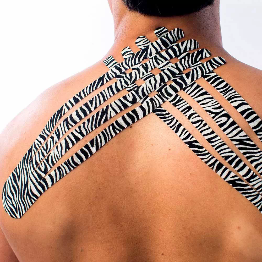 фото Кинезио тейп CureTape Art 5cm x 5m - Zebra в интернет-магазине спортивных товаров МЯЧИКИ
