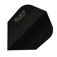 фото Оперение для дротиков HARROWS SILIKA SOLID no.6  черный в интернет-магазине спортивных товаров МЯЧИКИ