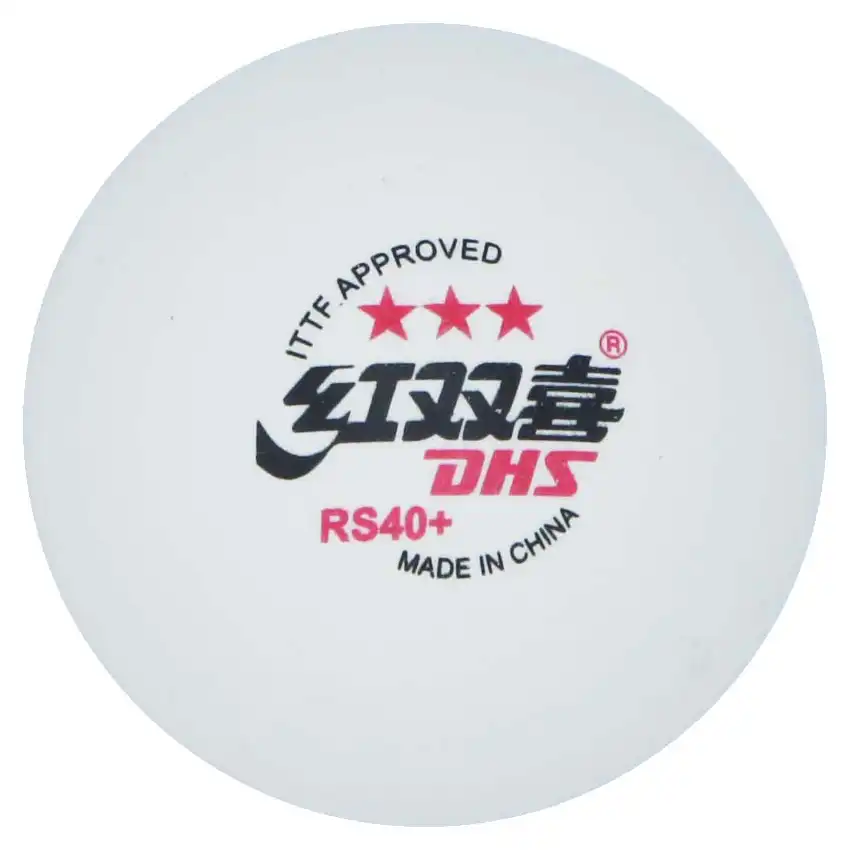 фото Мячи для настольного тенниса DHS RS40A 3*** ITTF, 10 шт., бел. пластик в интернет-магазине спортивных товаров МЯЧИКИ