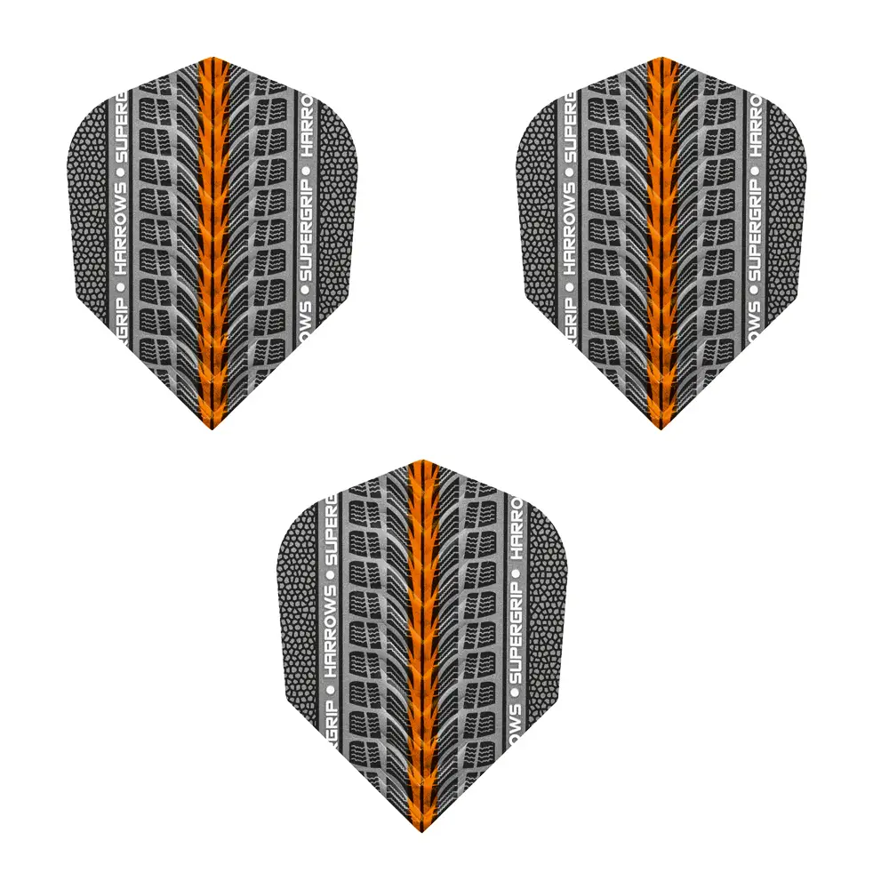 фото Оперение для дротиков HARROWS SUPERGRIP orange в интернет-магазине спортивных товаров МЯЧИКИ