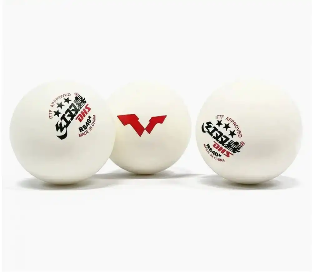 фото Мячи для настольного тенниса DHS RS40+WTT 3*** ITTF, 6 шт., бел. пластик в интернет-магазине спортивных товаров МЯЧИКИ