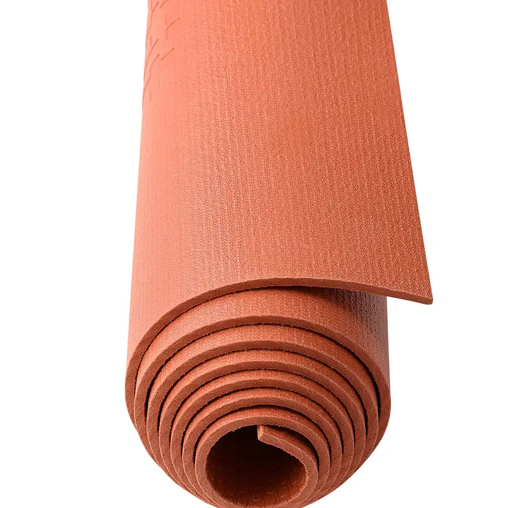 фото Коврик для йоги и фитнеса высокой плотности FM-103 PVC HD, 183x61x0,4 см, индийский каштан в интернет-магазине спортивных товаров МЯЧИКИ