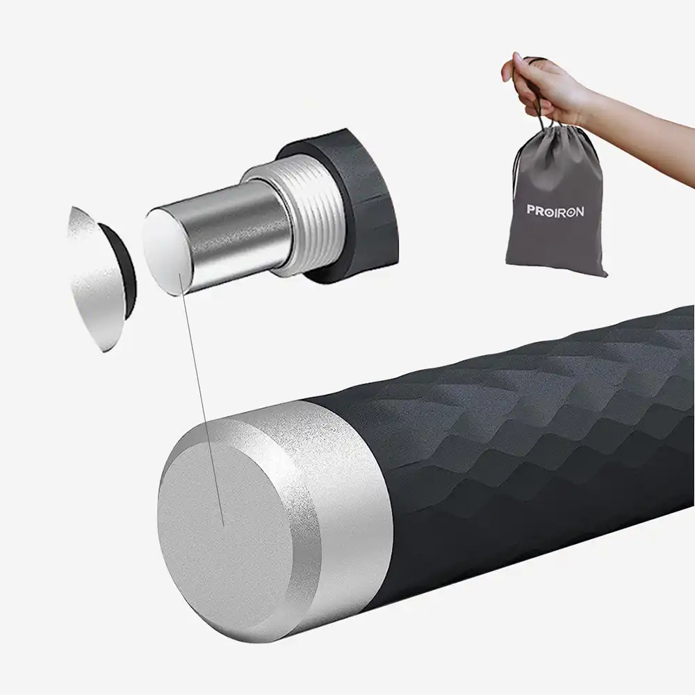 фото Скакалка скоростная Proiron ПРОФИ с подшипником, черная, арт. ПРО1201 в интернет-магазине спортивных товаров МЯЧИКИ