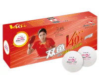 фото Мячи для настольного тенниса DOUBLE FISH 40+ 3***  ITTF 10 шт., бел. пластик в интернет-магазине спортивных товаров МЯЧИКИ