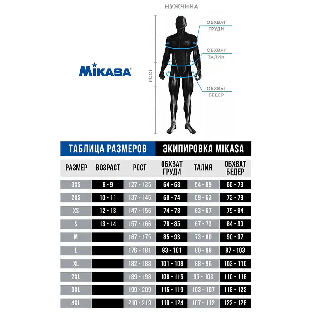 фото Майка волейбольная игровая Mikasa Maglia,белый в интернет-магазине спортивных товаров МЯЧИКИ