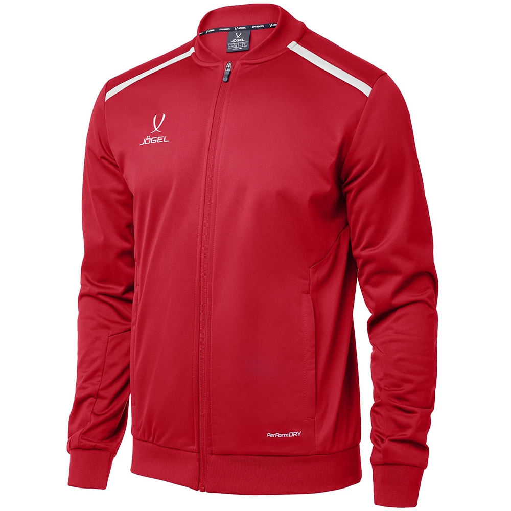 фото Олимпийка DIVISION PerFormDRY Pre-match Knit Jacket, красный в интернет-магазине спортивных товаров МЯЧИКИ