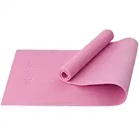фото Коврик для йоги и фитнеса FM-101, PVC, 183x61x0,8 см, розовый пастель в интернет-магазине спортивных товаров МЯЧИКИ