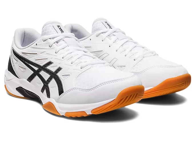 фото Волейбольные кроссовки Asics Gel-Rocket 11, бело-чёрные в интернет-магазине спортивных товаров МЯЧИКИ