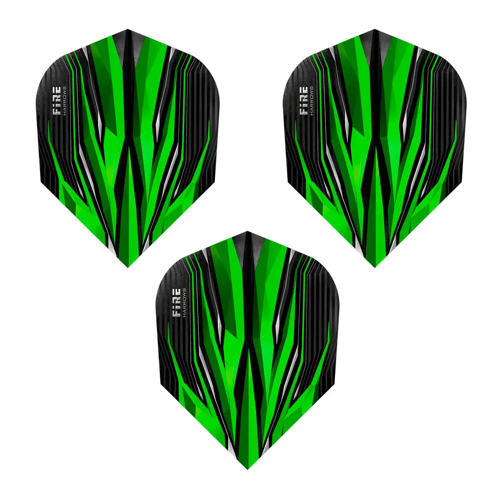 фото Оперение для дротиков HARROWS FIRE green в интернет-магазине спортивных товаров МЯЧИКИ