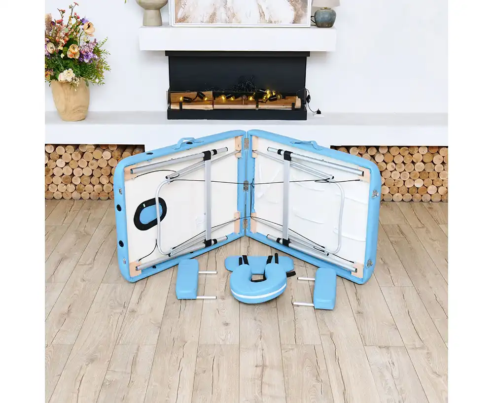 фото Массажный стол DFC NIRVANA Elegant, 186 x 70 см, голубой в интернет-магазине спортивных товаров МЯЧИКИ