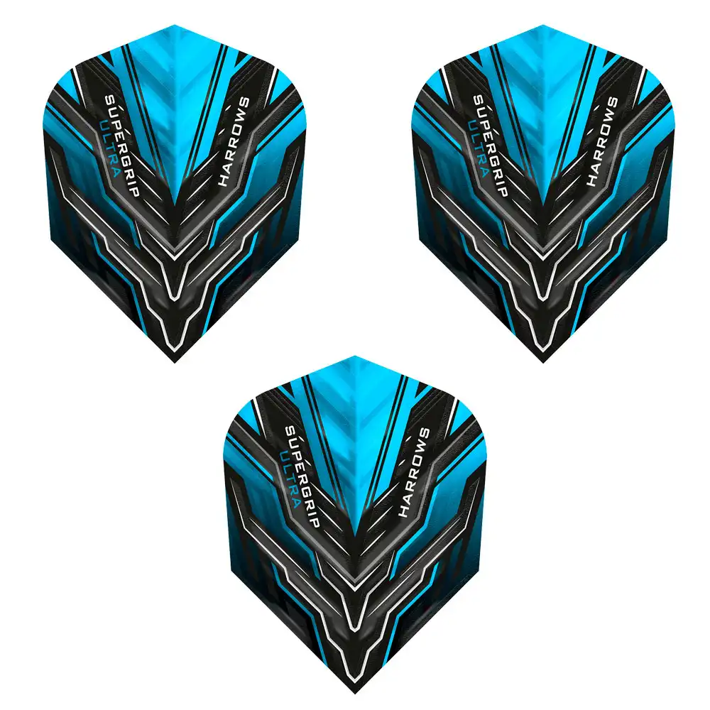 фото Оперение для дротиков HARROWS SUPERGRIP ULTRA blue в интернет-магазине спортивных товаров МЯЧИКИ