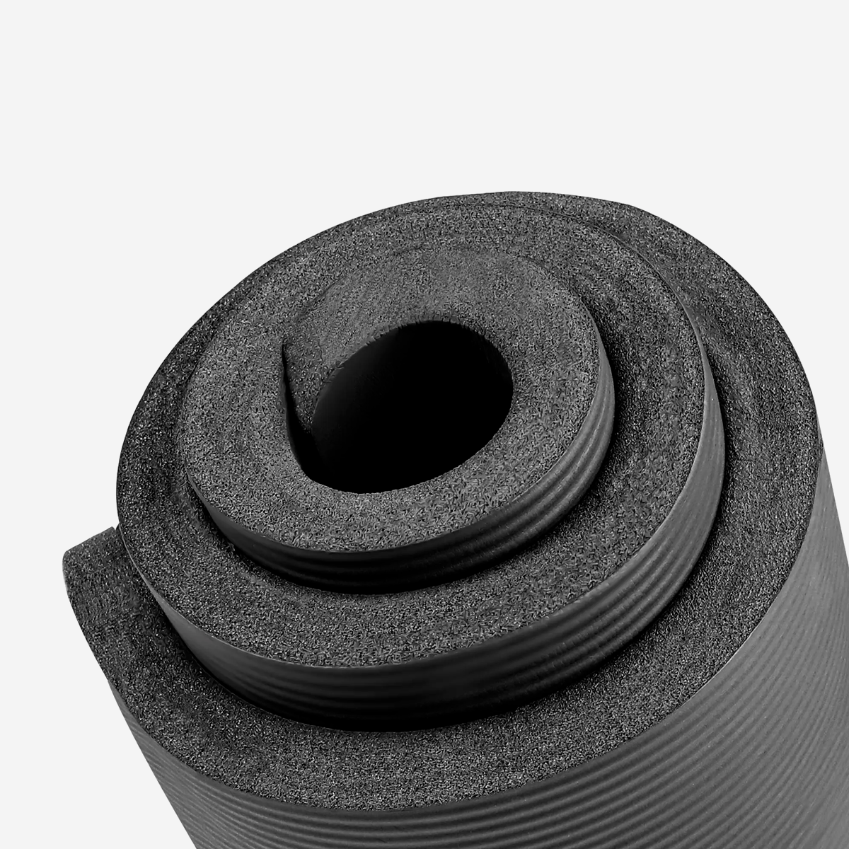 фото Коврик для йоги и фитнеса Proiron 1800*610*15 мм, черный в интернет-магазине спортивных товаров МЯЧИКИ