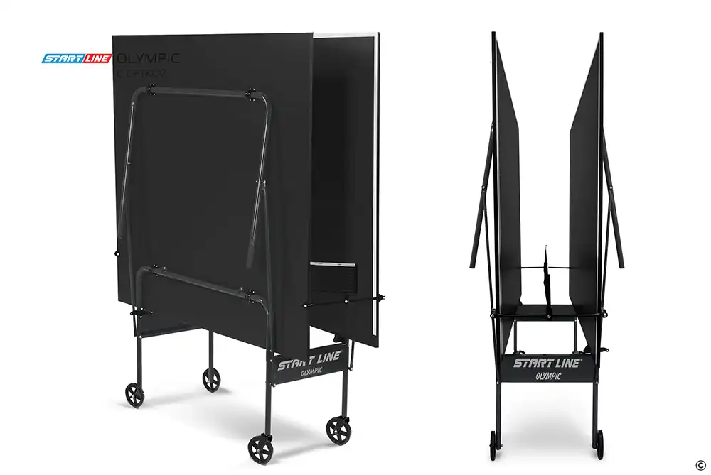 фото Стол теннисный Olympic с сеткой Black в интернет-магазине спортивных товаров МЯЧИКИ