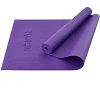 фото Коврик для йоги и фитнеса FM-101, PVC, 173x61x0,4 см, фиолетовый в интернет-магазине спортивных товаров МЯЧИКИ