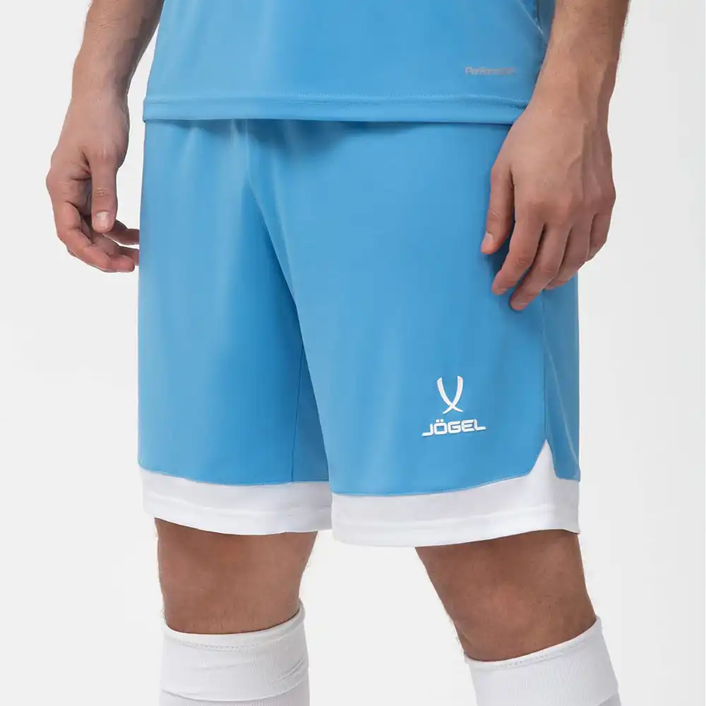 фото Шорты игровые DIVISION PerFormDRY Union Shorts, голубой/белый/белый в интернет-магазине спортивных товаров МЯЧИКИ
