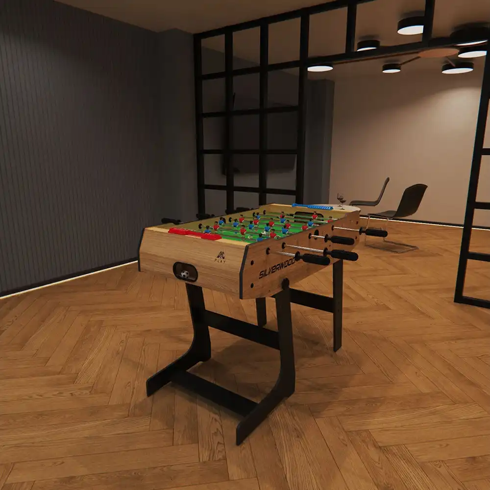 фото Игровой стол - футбол DFC SILVERWOOD в интернет-магазине спортивных товаров МЯЧИКИ