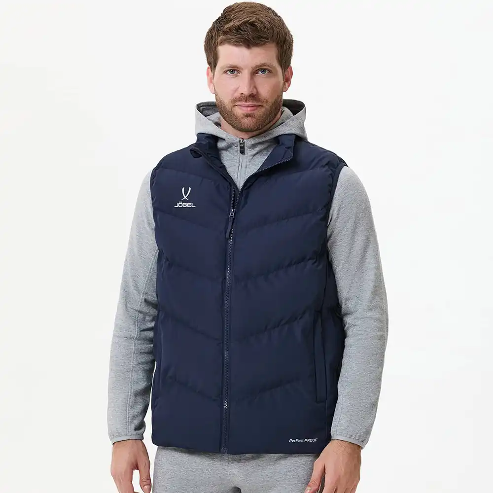 фото Жилет утепленный ESSENTIAL PerFormPROOF Padded Vest, темно-синий в интернет-магазине спортивных товаров МЯЧИКИ