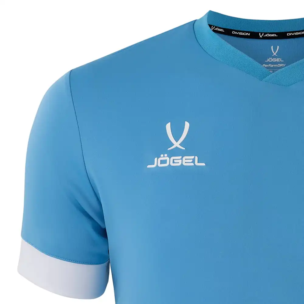 фото Футболка игровая DIVISION PerFormDRY Union Jersey, голубой/белый/белый в интернет-магазине спортивных товаров МЯЧИКИ