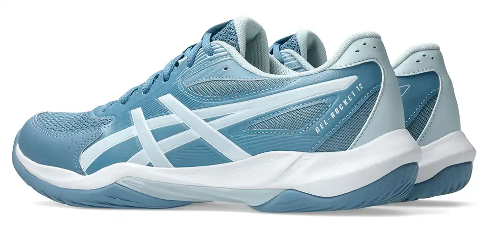 фото Волейбольные кроссовки Asics Gel-Rocket 12, голубые в интернет-магазине спортивных товаров МЯЧИКИ