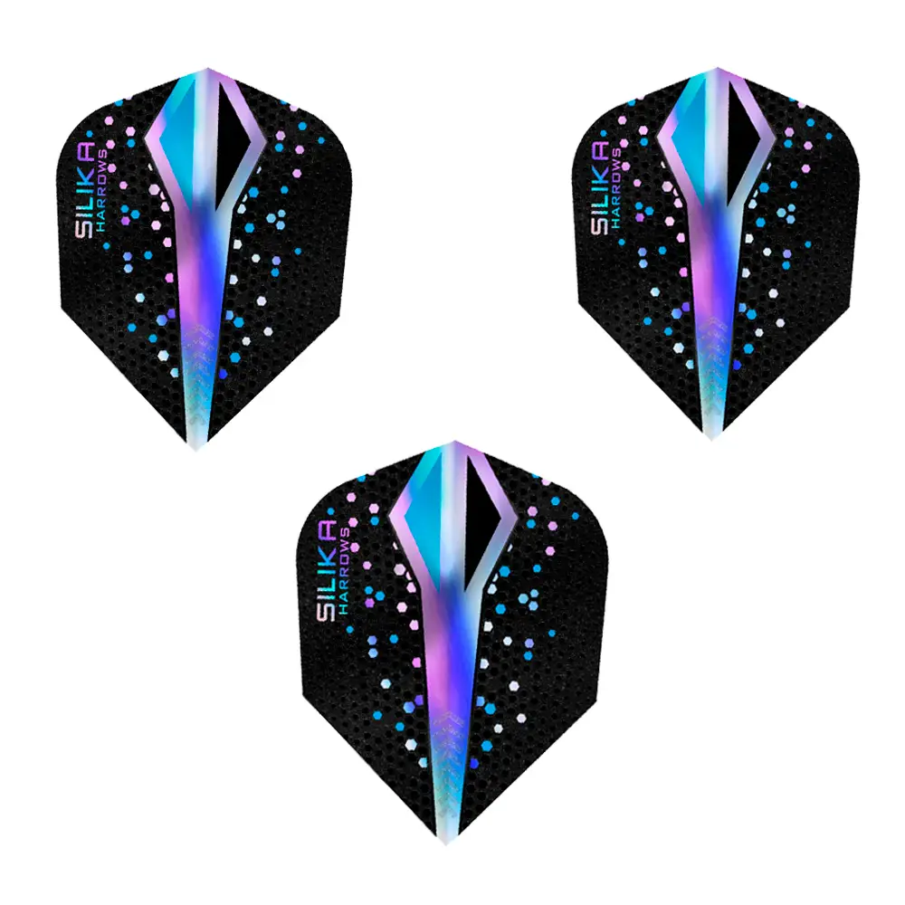 фото Оперение для дротиков Harrows Silika COLOURSHIFT No.6 silver в интернет-магазине спортивных товаров МЯЧИКИ