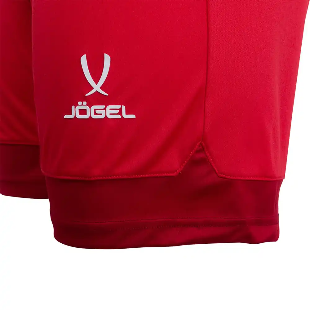фото Шорты игровые DIVISION PerFormDRY Union Shorts, красный/темно-красный/белый в интернет-магазине спортивных товаров МЯЧИКИ